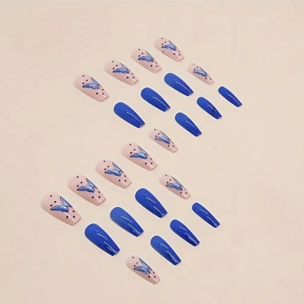 24 Pieces Fake Press On Nails